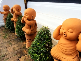 Baby monk statues - Chiang Mai